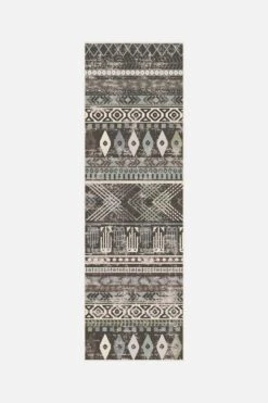 Mila Stein Teppich(Mila Stein Teppich) -Wohn Teppich Welt 0226 MilaStein Laufer Front