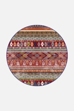 Mila Bunt Teppich(Mila Bunt Teppich) 27 Mila Bunt Teppich(Mila Bunt Teppich) -Wohn Teppich Welt 0227 MilaBunt rund Front