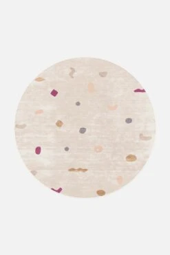 Sarai Pastell Teppich(Sarai Pastell Teppich) -Wohn Teppich Welt 0228 SaraiPastell Rund Front