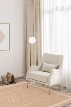 Jute-Haptik Ava Crema Teppich(Jute Haptik Ava Crema Teppich) -Wohn Teppich Welt 0237 AvaCrema Laeufer Room Indoor