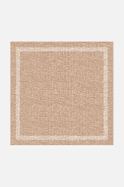 Jute-Haptik Ava Crema Teppich(Jute Haptik Ava Crema Teppich) -Wohn Teppich Welt 0237 AvaCrema Quadrat Front
