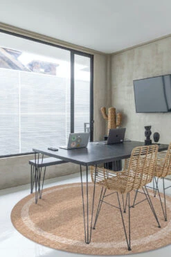 Jute-Haptik Ava Crema Teppich(Jute Haptik Ava Crema Teppich) -Wohn Teppich Welt 0237 AvaCrema Rund Room 8cdc5f24 bbfe 4cd2 88ea 56d29b6b76b4