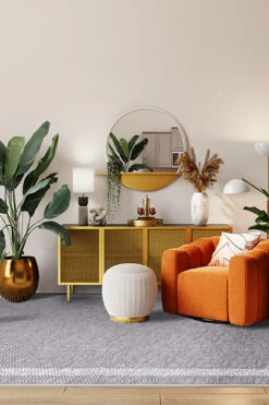 Jute-Haptik Ava Taubengrau Teppich(Jute Haptik Ava Taubengrau Teppich) -Wohn Teppich Welt 0242 AvaTaubengrau Room