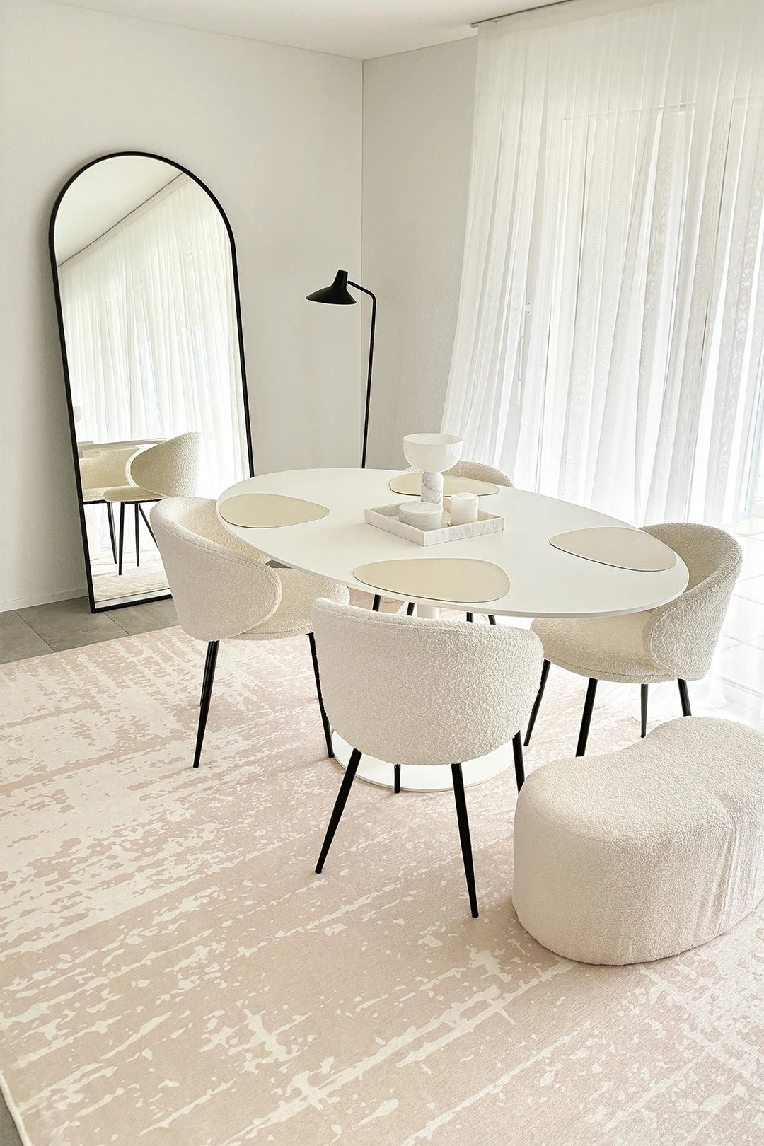 Wohn Teppich Welt -Wohn Teppich Welt 0256 DolomitPuder Room echt