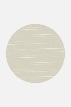 Clara Sand Teppich(Clara Sand Teppich) -Wohn Teppich Welt 0258 ClaraSand Rund Front