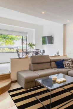 Outdoor Espresso Streifen Teppich(Outdoor Espresso Streifen Teppich) -Wohn Teppich Welt 0266 EspressoStreifen Room Indoor