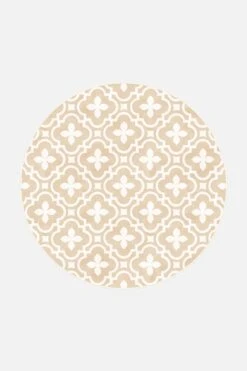 Outdoor Irene Creme Teppich(Outdoor Irene Creme Teppich) -Wohn Teppich Welt 0277 IreneCreme Rund Front