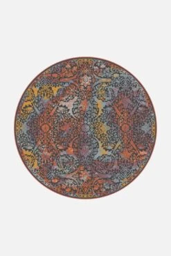 Andorra Bunt Teppich(Andorra Bunt Teppich) -Wohn Teppich Welt 0284 AndorraBunt Rund Front