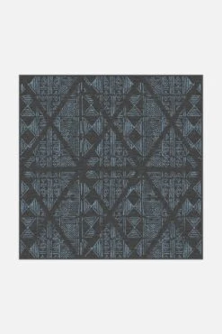 Logan Blau Teppich(Logan Blau) 34 Logan Blau Teppich(Logan Blau) -Wohn Teppich Welt 0296 LoganBlau Quadrat Front