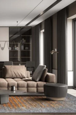 Mika Calcit Teppich(Mika Calcit) -Wohn Teppich Welt 0299 MikaCalcit Room