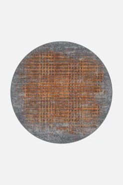Mika Calcit Teppich(Mika Calcit) -Wohn Teppich Welt 0299 MikaCalcit Rund Front