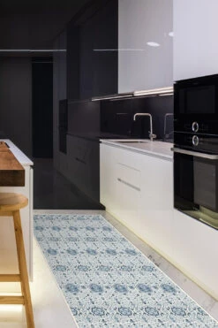 Hangi Blau Teppich(Hangi Blau Teppich) -Wohn Teppich Welt 0307 HangiBlau Laufer Room