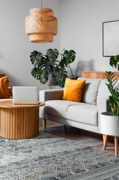 Nele Gelb Teppich(Nele Gelb Teppich) 37 Nele Gelb Teppich(Nele Gelb Teppich) -Wohn Teppich Welt 0308 NeleGelb Quadrat Room