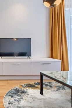 Seda Sandstein Teppich(Seda Sandstein Teppich) -Wohn Teppich Welt 0309 SedaSandstein Rund Room