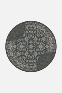 Finja Grau Teppich(Finja Grau Teppich) -Wohn Teppich Welt 0310 FinjaGrauNormal Rund Front