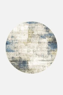 Lara Taupe Teppich(Lara Taupe Teppich) -Wohn Teppich Welt 0313 LaraTaupe Rund Front