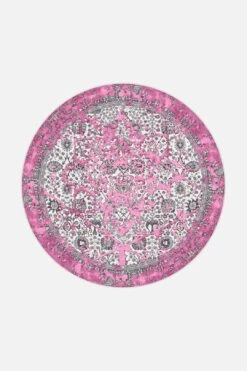 Alena Pink Teppich(Alena Pink Teppich) -Wohn Teppich Welt 0315 AlenaPink Rund Front