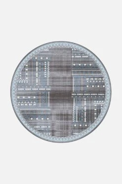 Eluna Granit Teppich(Eluna Granit Teppich) -Wohn Teppich Welt 0319 ElunaGranit Rund Front