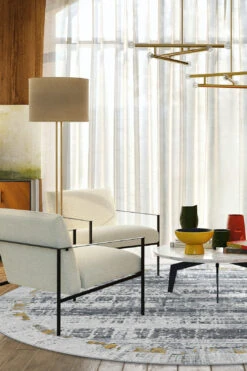 Neyla Gold Teppich(Neyla Gold Teppich) 33 Neyla Gold Teppich(Neyla Gold Teppich) -Wohn Teppich Welt 0321 NeylaGold Rund Room