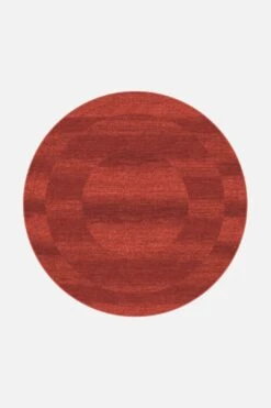 Karo Karneol Teppich(Karo Karneol Teppich) -Wohn Teppich Welt 0330 KaroKarneol Rund Front