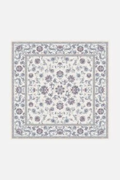 Iris Blau Teppich(Iris Blau Teppich) 32 Iris Blau Teppich(Iris Blau Teppich) -Wohn Teppich Welt 0337 IrisBlau Quadrat Front