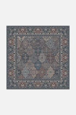 Leja Petrol Teppich(Leja Petrol Teppich) -Wohn Teppich Welt 0344 LejaPetrol Quadrat Front