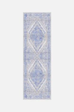 Lina Blau Teppich(Lina Blau Teppich) 23 Lina Blau Teppich(Lina Blau Teppich) -Wohn Teppich Welt 0345 LinaBlau Laeufer Front