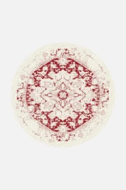Romy Beere Teppich(Romy Beere Teppich) -Wohn Teppich Welt 0348 RomyBeere Rund Front