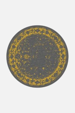 Alea Gold Teppich(Alea Gold Teppich) 27 Alea Gold Teppich(Alea Gold Teppich) -Wohn Teppich Welt 0349 AleaGold Rund Front