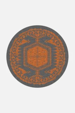 Lynn Orange Teppich(Lynn Orange Teppich) 26 Lynn Orange Teppich(Lynn Orange Teppich) -Wohn Teppich Welt 0350 LynnOrange Rund Front