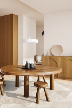 Sandra Beige Teppich(Sandra Beige Teppich) -Wohn Teppich Welt 0353 SandraBeige Quadrat Room