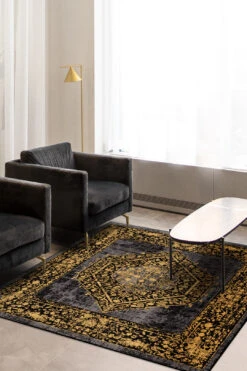 Nero Gold Teppich(Nero Gold Teppich) -Wohn Teppich Welt 0367 NeroGold Quadrat Room 562662e5 3b59 4513 8387 56bd21f4157e