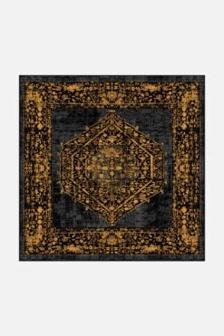 Nero Gold Teppich(Nero Gold Teppich) -Wohn Teppich Welt 0367 Quadrat Front fb1e4bba 4e52 4f3d a215 7f006b444e18