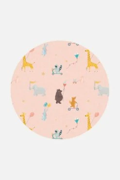 Tierischer Zirkus Teppich(Tierischer Zirkus Teppich) 26 Tierischer Zirkus Teppich(Tierischer Zirkus Teppich) -Wohn Teppich Welt 0368 TierischerZirkus Rund Front