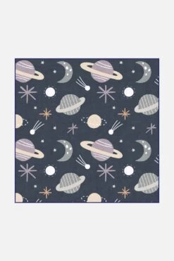 Weltraum Planeten Teppich(Weltraum Planeten Teppich) -Wohn Teppich Welt 0373 WeltraumPlaneten Quadrat Front