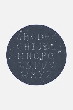 Stern Alphabet Teppich(Stern Alphabet Teppich) -Wohn Teppich Welt 0374 SternAlphabet Rund Front