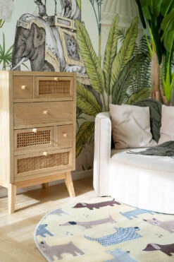 Hundepark Gelb Teppich(Hundepark Gelb Teppich) 30 Hundepark Gelb Teppich(Hundepark Gelb Teppich) -Wohn Teppich Welt 0376 HundeparkGelb o120 Rund Room echt