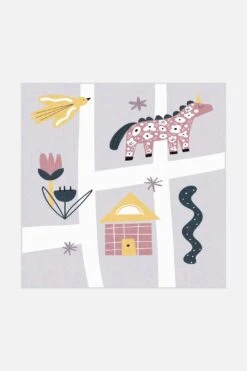 Zauberland Lila Teppich(Zauberland Lila Teppich) -Wohn Teppich Welt 0379 ZauberlandLila Quadrat Front