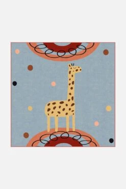 Giraffen Traum Teppich(Giraffen Traum Teppich) -Wohn Teppich Welt 0380 GiraffenTraum Quadrat Front