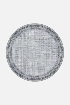 Abby Schiefer Teppich(Abby Schiefer Teppich) -Wohn Teppich Welt 0390 AbbySchiefer Rund Front