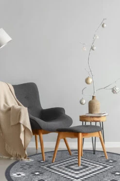 Vera Kiesel Teppich(Vera Kiesel Teppich) -Wohn Teppich Welt 0394 VeraKiesel Rund Room