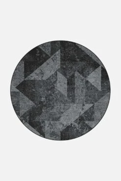 Sandra Carbon Teppich(Sandra Carbon Teppich) -Wohn Teppich Welt 0424 SandraCarbon Rund Front