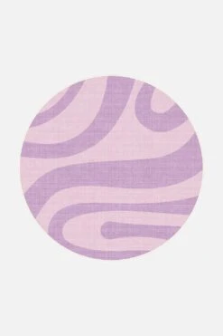 Outdoor Oceane Lavendel Teppich(Outdoor Oceane Lavendel Teppich) -Wohn Teppich Welt 0446 Rund Front