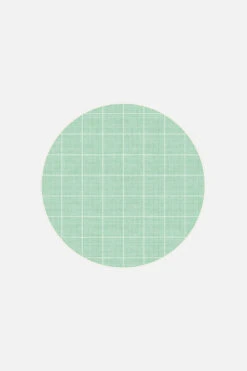 Retro Mint Teppich(Retro Mint Teppich) -Wohn Teppich Welt 0475 RetroMint Front rund120 c3072fb6 f6d1 488f 8f93 705c3ca31c31