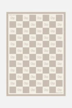 Hello Kitty Karo Natur Teppich(Hello Kitty Karo Natur Teppich)