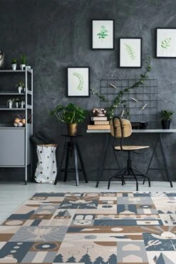 Harry Potter™ Champion Rauchblau Teppich(Harry Potter Champion Rauchblau Teppich) -Wohn Teppich Welt 0523 Harry Potter Champion Shopify Room neu