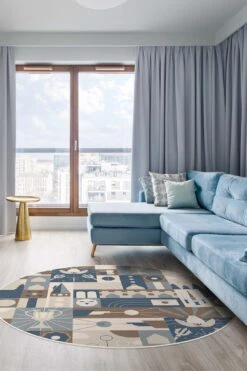 Harry Potter™ Champion Rauchblau Teppich(Harry Potter Champion Rauchblau Teppich) -Wohn Teppich Welt 0523 Harry Potter Champion Shopify Rund Room