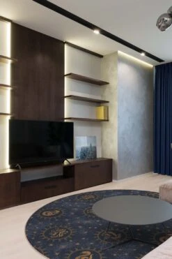 Harry Potter™ Sternenflug Nacht Teppich(Harry Potter Sternenflug Nacht Teppich) -Wohn Teppich Welt 0525 Harry Potter Sternenflug Nacht Rund Room