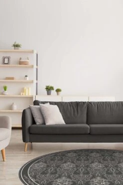 Harry Potter™ Damast Schiefer Teppich(Harry Potter Damast Schiefer Teppich) -Wohn Teppich Welt 0540 Harry Potter Damast Schiefer Rund Room