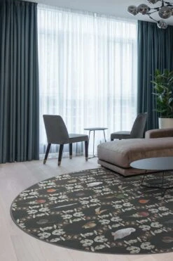 Harry Potter™ Alraune Basalt Teppich(Harry Potter Alraune Basalt Teppich) -Wohn Teppich Welt 0544 Harry Potter Alraune Basalt Rund Room